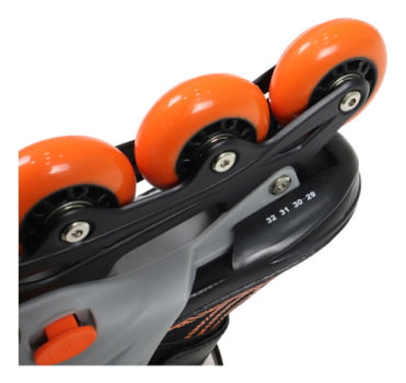 Patins Bel Roller Flexx 3.0 Ajustável 29 A 32 - Laranja