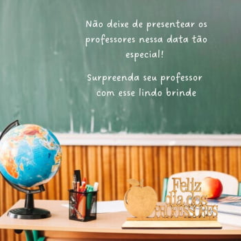 10 Enfeite De Mesa Dia Dos Professores Lembrancinha Em Mdf