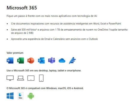 Microsoft Office 365 Personal Pc/mac (box) Assinatura Anual