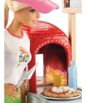 Boneca Barbie Pizzaiola Chefe Pizza Mattel Pizzaria Original