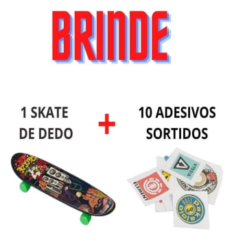 Pista Rampa Skate Dedo Para Brincar Mdf 58x15x18cm + Brindes