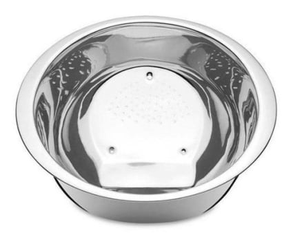 Escorredor De Arroz Em Aço Inox Lavador De Alimentos Prata