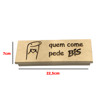 Kit Caixa Mdf + Bis Personalizada Bento Presente Lembrança