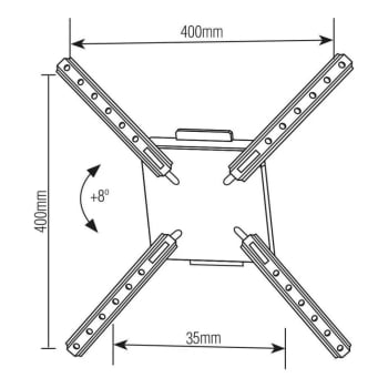 Suporte de tv/monitor Brasforma Sbrp110 De 10 Até 55 polegadas