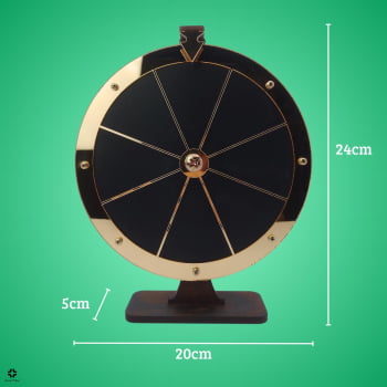 Roleta Da Sorte Portátil Roda Premiada Sorteio Brindes Mdf
