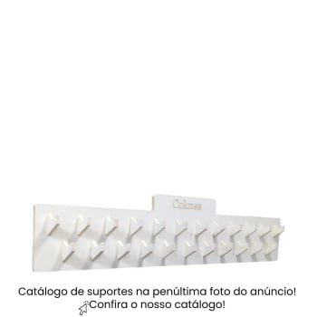 Suporte Parede Organizador Porta Colares Pulseira Branco