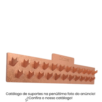 Suporte Parede Organizador Colares 30cm Rose Gold