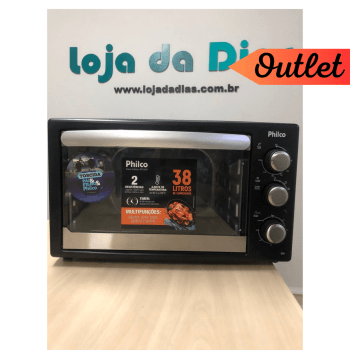 Forno elétrico Philco PFE40P 38L preto 110V sem grade - Outlet