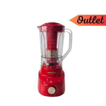 Liquidificador Britânia Diamante 800 Vermelho 127v - Outlet