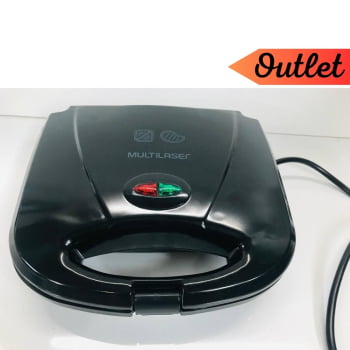 Sanduicheira e Grill Multilaser Gourmet CE043 127V - Outlet