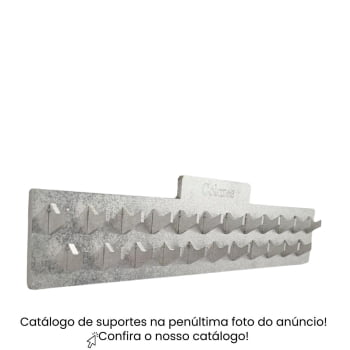 Suporte Parede Organizador Colares 30cm Prata